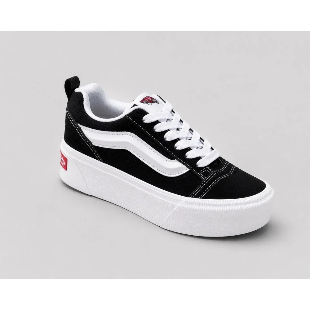 NIB Vans Knu Stack Platform Sneakers Women 8 Chunky Suede Grunge Goth Streetwear